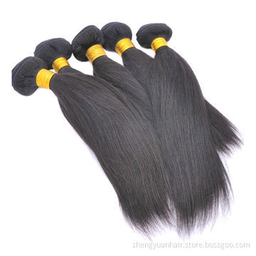 Fashionable Brazilian Virgin Hair Weave, Straight Style, Natural Color